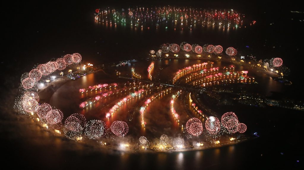 The Palm Jumeirah Fireworks